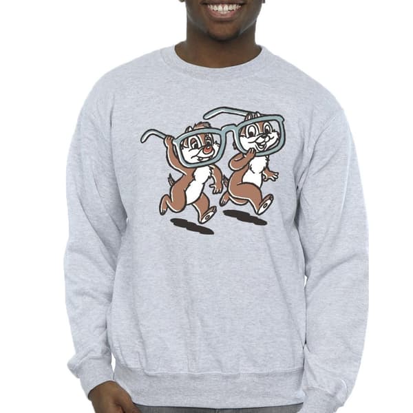 Disney Mens Chip ´n Dale Glasses Sweatshirt