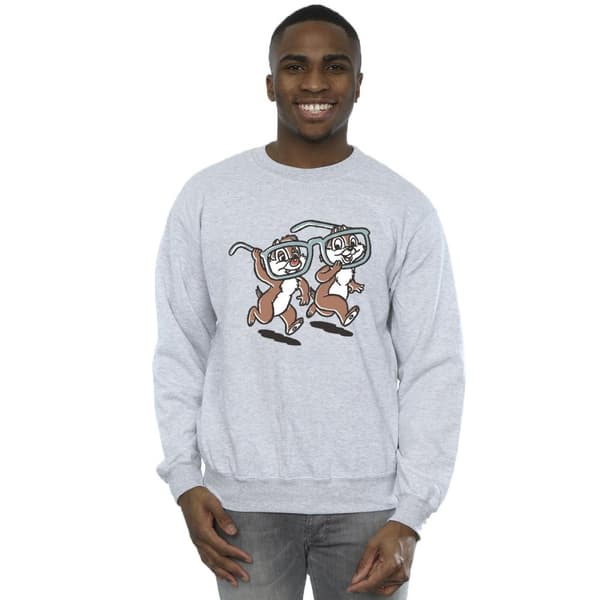 Disney Mens Chip ´n Dale Glasses Sweatshirt