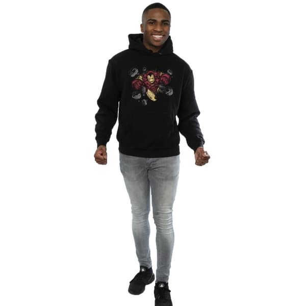 Marvel Mens Iron Man Rocks Hoodie