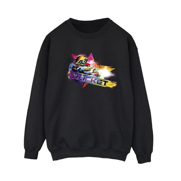 Marvel Womens/Ladies Guardians Of The Galaxy Abstract Rocket Raccoon Sweatshirt