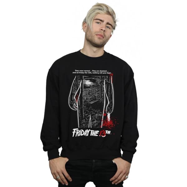 Friday The 13th Mens Bloody Poster Sweatshirt