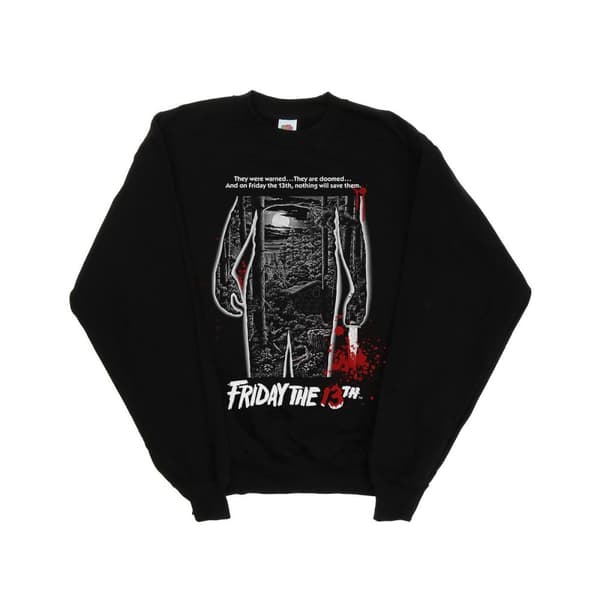 Friday The 13th Mens Bloody Poster Sweatshirt Black 5XL