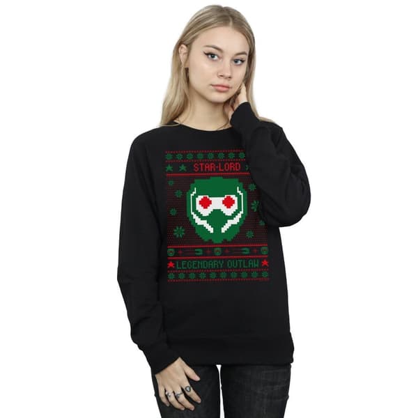 Marvel Guardians Of The Galaxy Vol. 2 Star Lord Fair Isle-tröja för damer/kvinnor