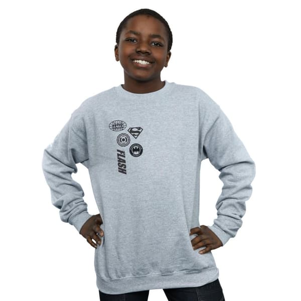 DC Comics Boys Justice League Icons Cluster Sweatshirt