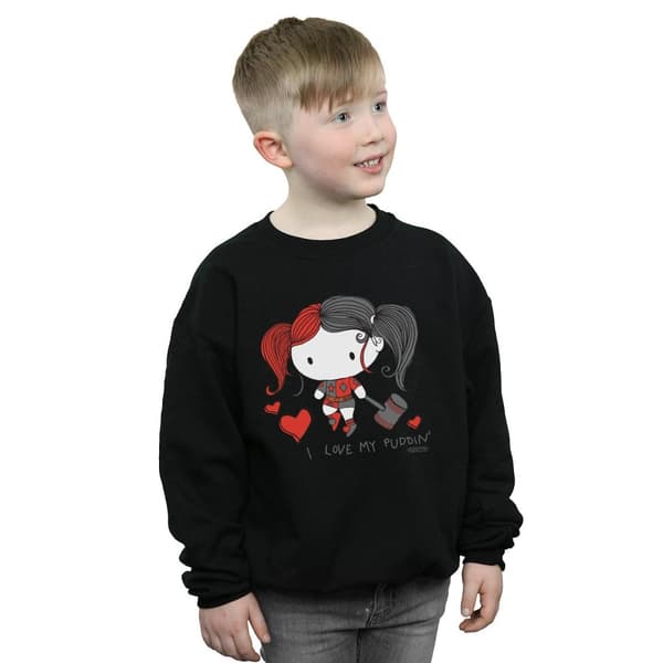 DC Comics Pojkar Justice League I Love My Puddin´ Sweatshirt