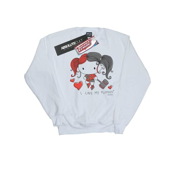 DC Comics Pojkar Justice League I Love My Puddin´ Sweatshirt