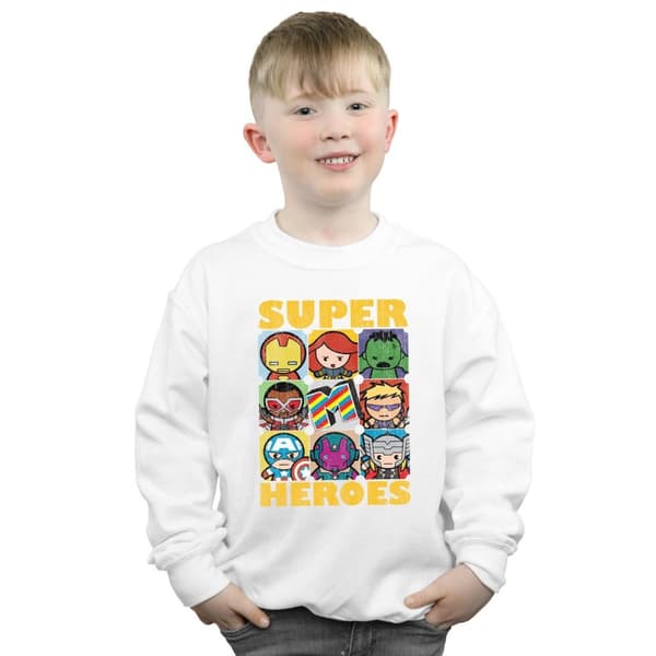 Marvel Boys Kawaii Super Heroes Sweatshirt