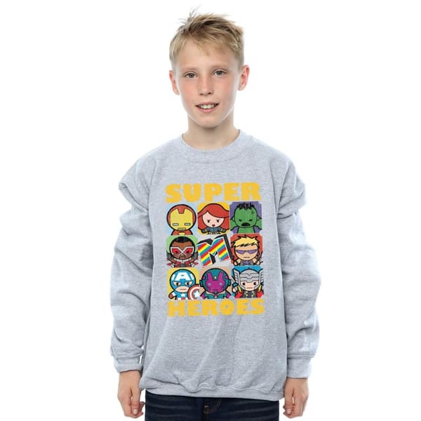 Marvel Boys Kawaii Super Heroes Sweatshirt