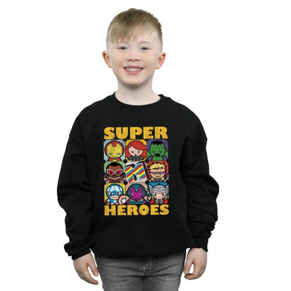 Marvel Boys Kawaii Super Heroes Sweatshirt