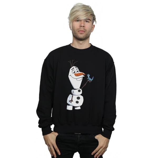 Disney Mens Frozen 2 Olaf And Salamander Sweatshirt