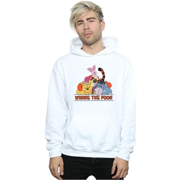 Disney Mens Winnie The Pooh Group Hoodie