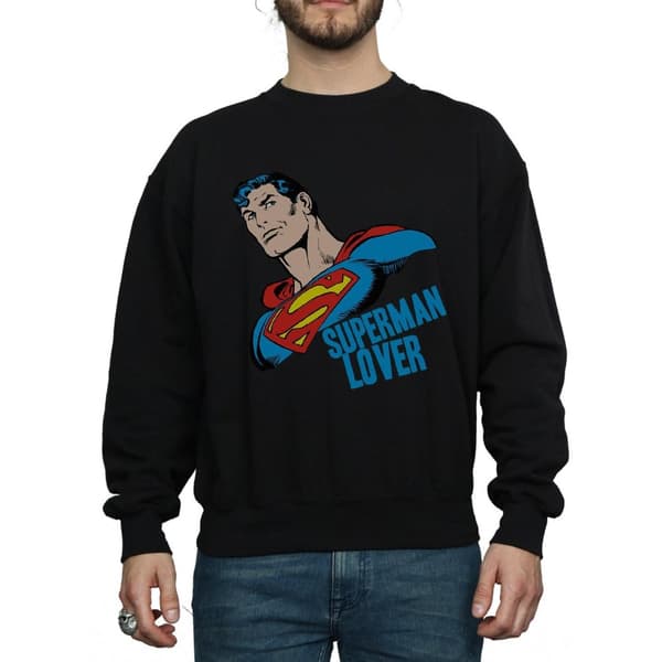 DC Comics Mens Superman Lover Sweatshirt