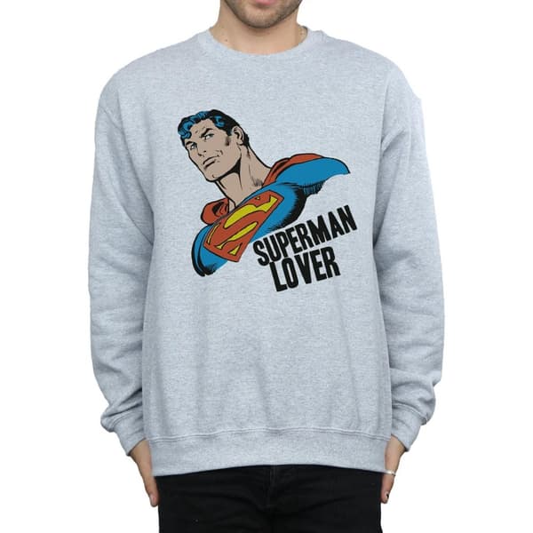 DC Comics Mens Superman Lover Sweatshirt