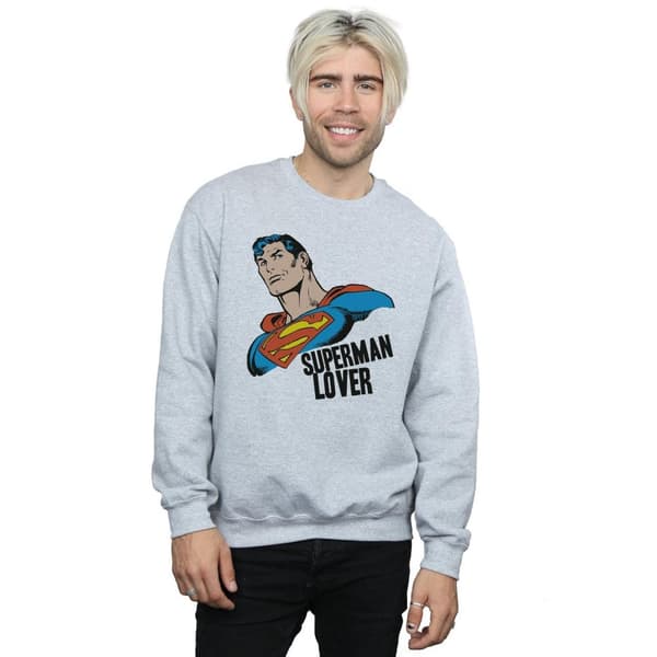 DC Comics Mens Superman Lover Sweatshirt