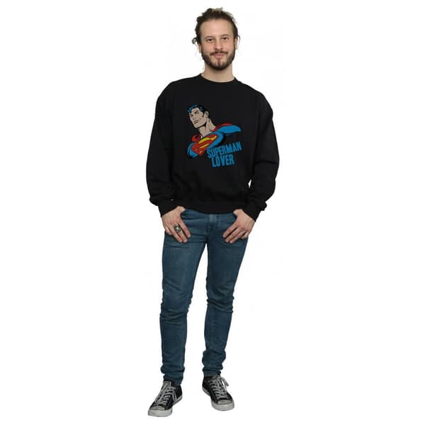 DC Comics Mens Superman Lover Sweatshirt