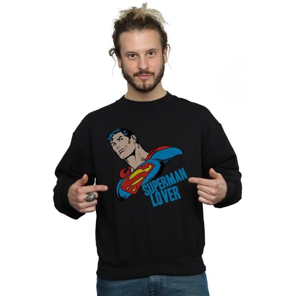 DC Comics Mens Superman Lover Sweatshirt