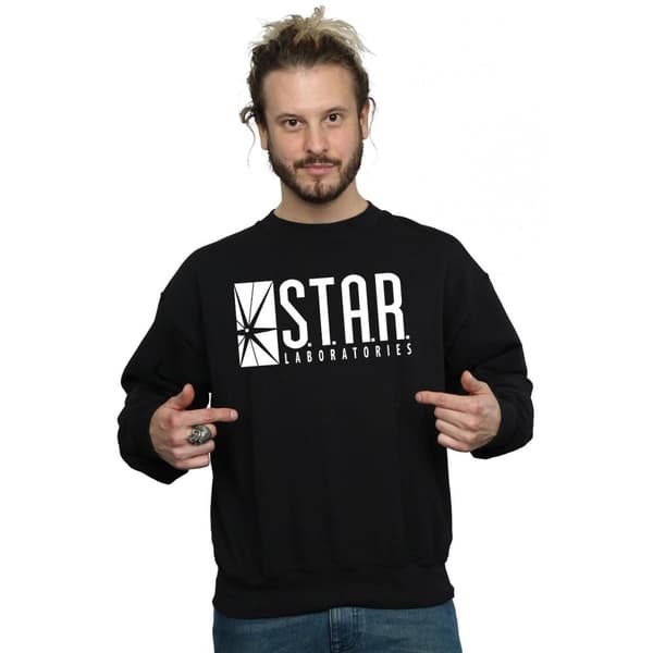 DC Comics Mens The Flash STAR Labs Sweatshirt