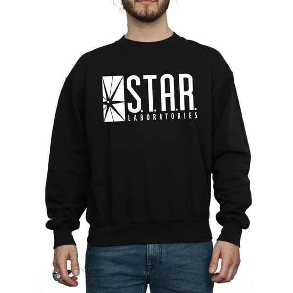 DC Comics Mens The Flash STAR Labs Sweatshirt