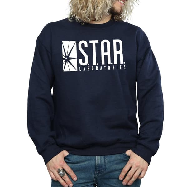 DC Comics Mens The Flash STAR Labs Sweatshirt