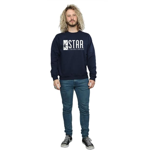 DC Comics Mens The Flash STAR Labs Sweatshirt