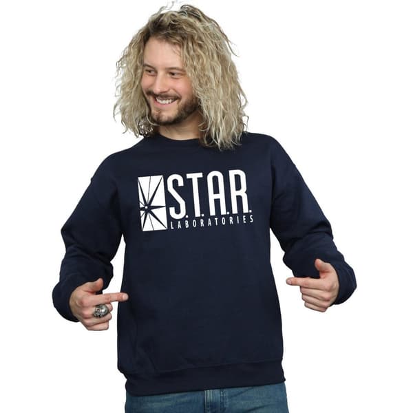 DC Comics Mens The Flash STAR Labs Sweatshirt