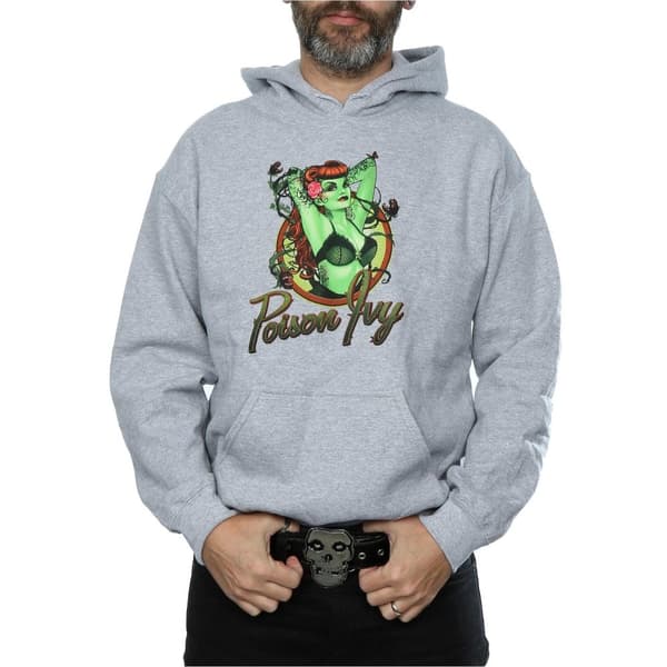 DC Comics Mens DC Bombshells Poison Ivy Badge Hoodie