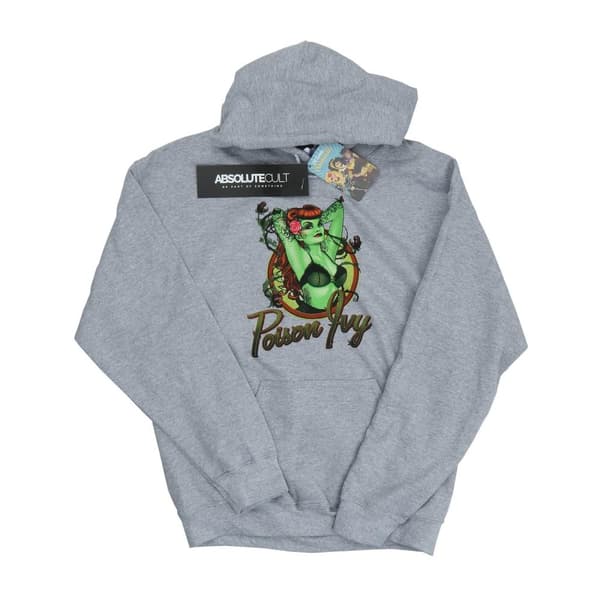 DC Comics Mens DC Bombshells Poison Ivy Badge Hoodie