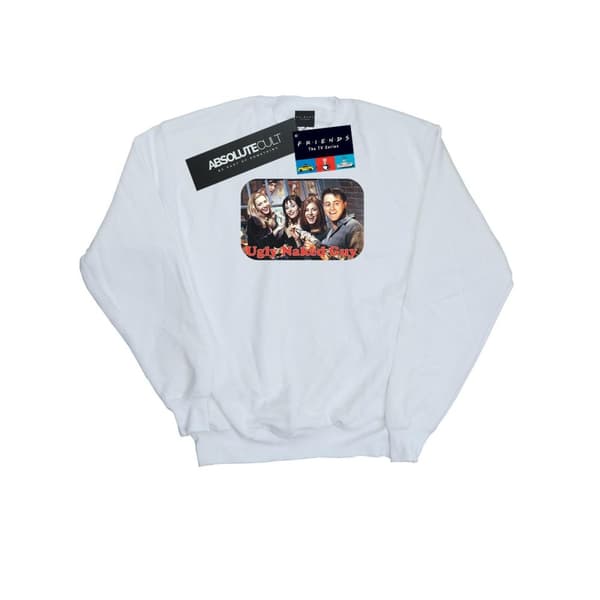 Friends Mens Ugly Naked Guy Sweatshirt White XL