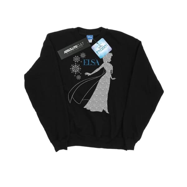 Disney Mens Frozen Elsa Christmas Silhouette Sweatshirt