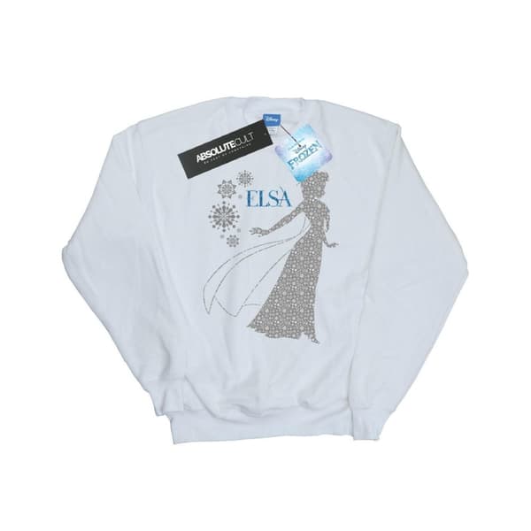 Disney Mens Frozen Elsa Christmas Silhouette Sweatshirt