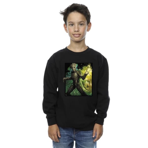 Marvel Pojkar Guardians Of The Galaxy Groot Forest Energy Sweatshirt