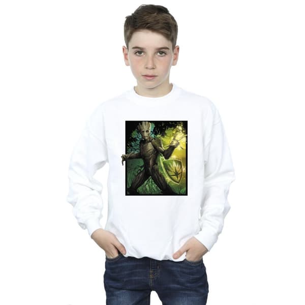 Marvel Pojkar Guardians Of The Galaxy Groot Forest Energy Sweatshirt