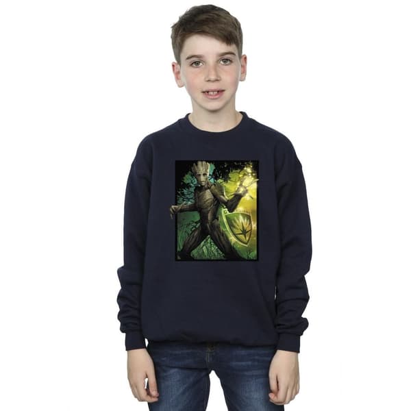 Marvel Pojkar Guardians Of The Galaxy Groot Forest Energy Sweatshirt