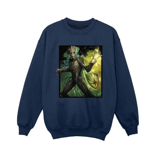 Marvel Pojkar Guardians Of The Galaxy Groot Forest Energy Sweatshirt