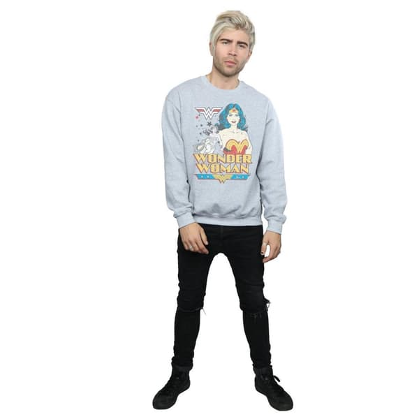 DC Comics Sweatshirt med posering av Wonder Woman
