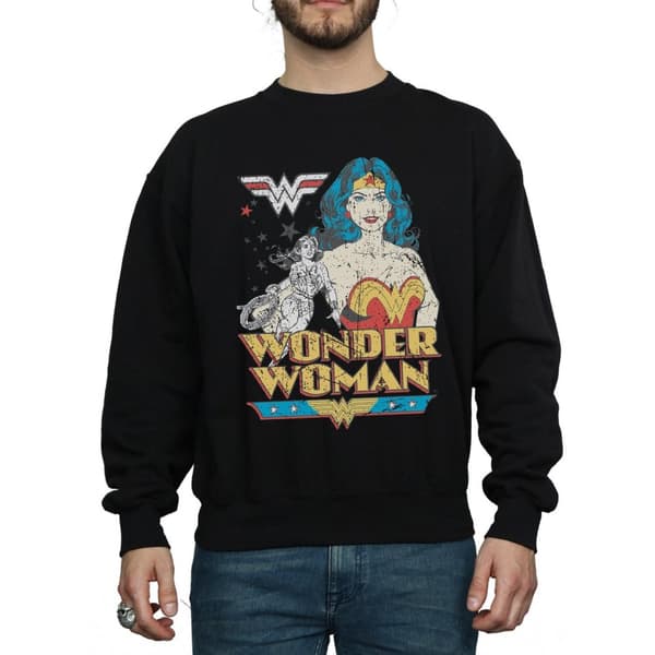 DC Comics Sweatshirt med posering av Wonder Woman