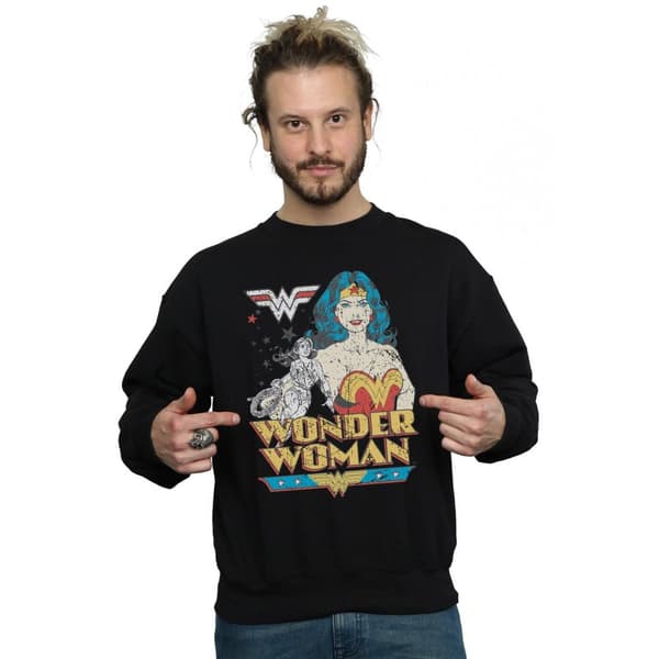 DC Comics Sweatshirt med posering av Wonder Woman