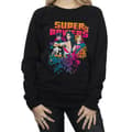 Miniatyrbilde 3 av 5: DC Comics Womens/Ladies Super Powers Neon Floral Sweatshirt