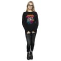 Miniatyrbilde 4 av 5: DC Comics Womens/Ladies Super Powers Neon Floral Sweatshirt