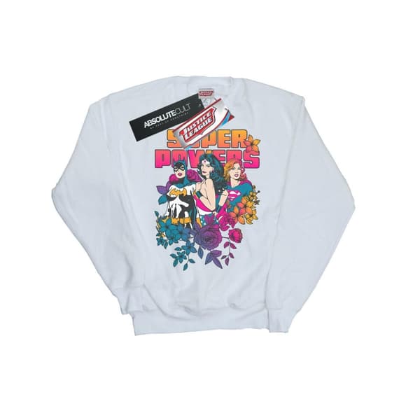 DC Comics Womens/Ladies Super Powers Neon Floral Sweatshirt