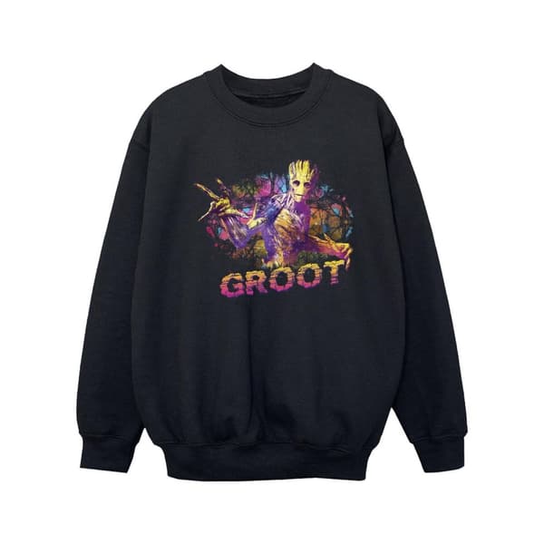 Marvel Girls Guardians Of The Galaxy Abstract Groot Sweatshirt