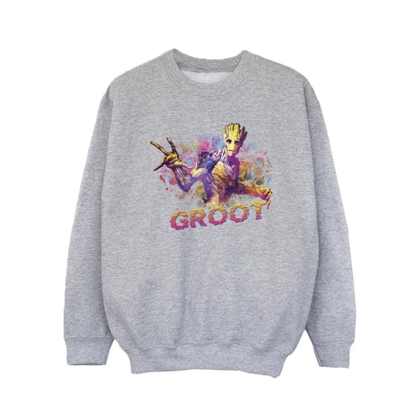 Marvel Girls Guardians Of The Galaxy Abstract Groot Sweatshirt