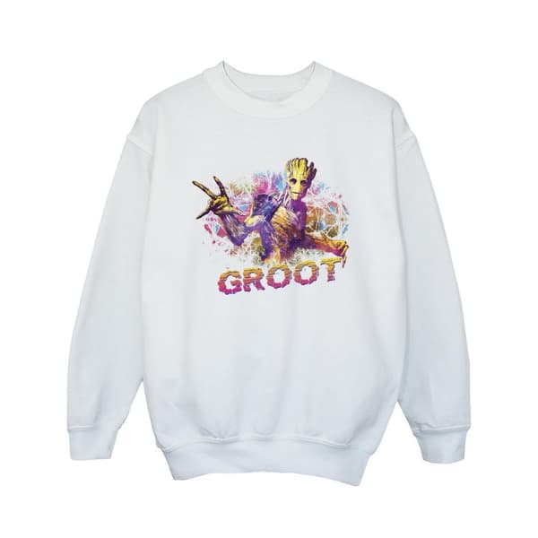 Marvel Girls Guardians Of The Galaxy Abstract Groot Sweatshirt