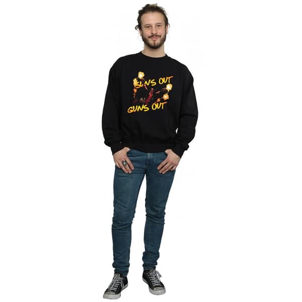Marvel Mens Deadpool Sun´s Out Guns Out Sweatshirt