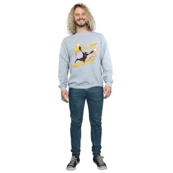 Marvel Mens Deadpool Sun´s Out Guns Out Sweatshirt