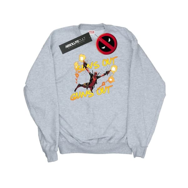 Marvel Mens Deadpool Sun´s Out Guns Out Sweatshirt