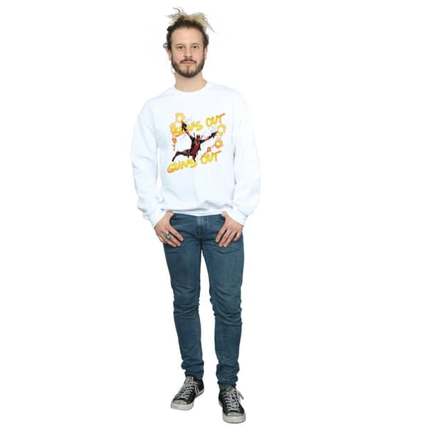 Marvel Mens Deadpool Sun´s Out Guns Out Sweatshirt