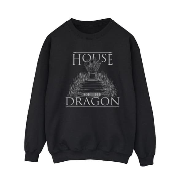 Game Of Thrones: House Of The Dragon Dam/Tjej Throne Text Sweatshirt