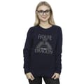 Miniatyrbild 2 av 3: Game Of Thrones: House Of The Dragon Dam/Tjej Throne Text Sweatshirt