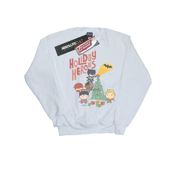 DC Comics Boys Justice League Holiday Heroes Sweatshirt